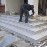 montaj scari exterior granit
