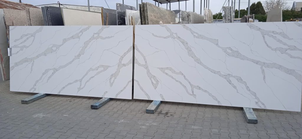 Lastre de quartz Calacatta
