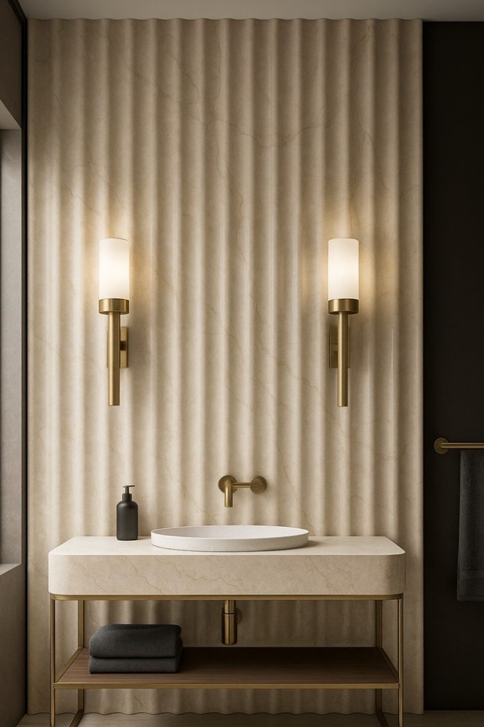 Panou Decorativ Din Marmura Ondulata