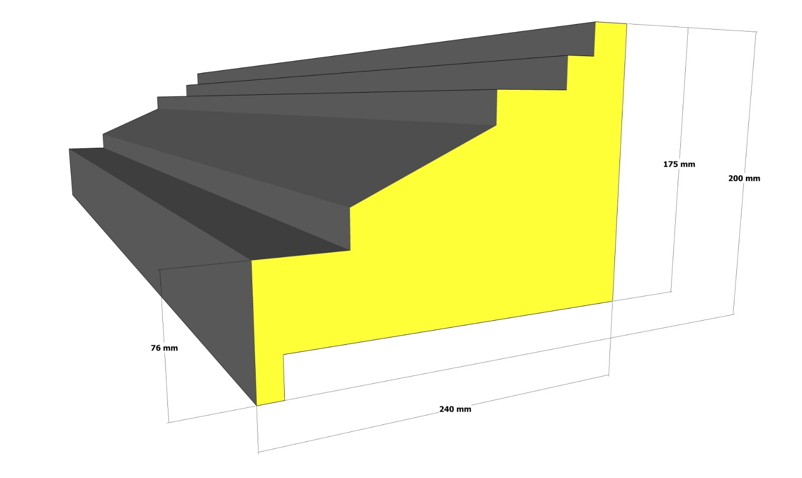 Ancadrament profilat pentru șemineu