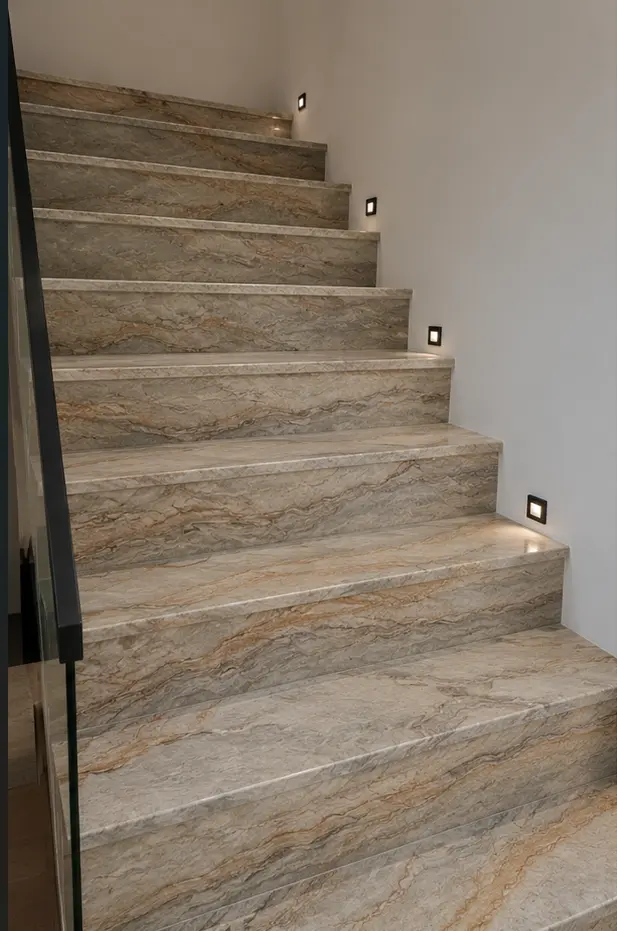 Trepte Premium din Quartzit Natural