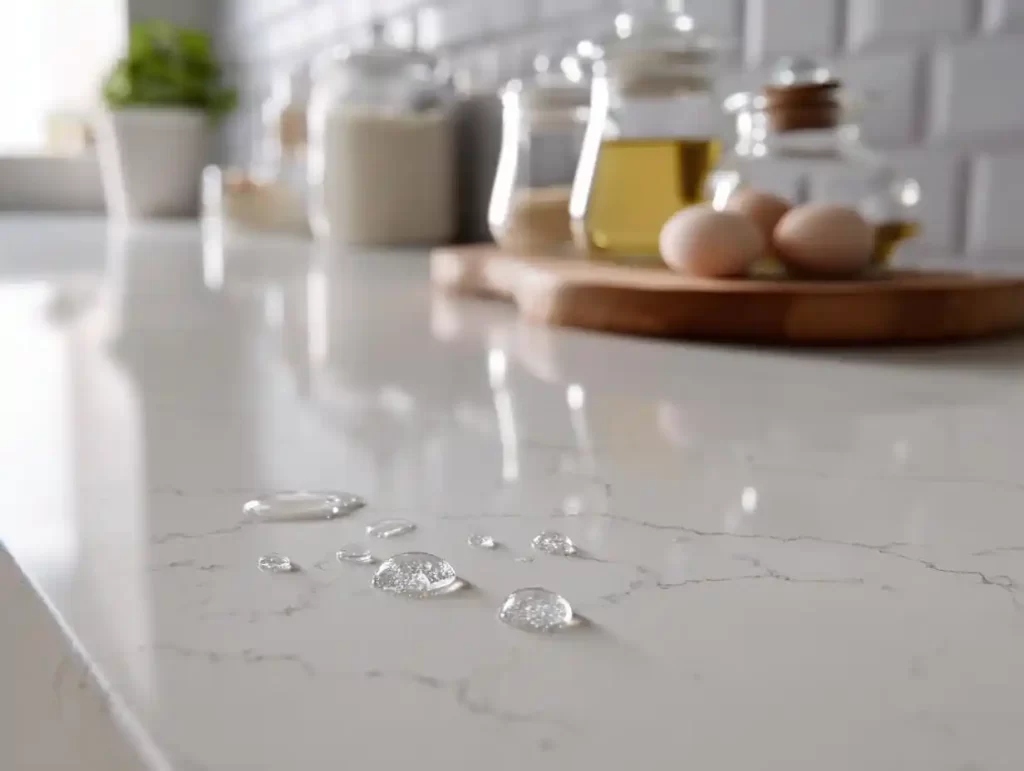 Blatul din quartz necesită impermeabilizare